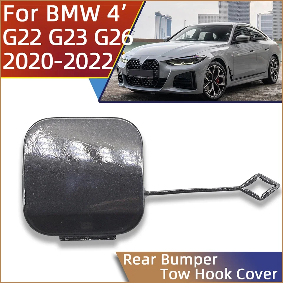 High Quality Auto Parts For BMW 4 M-Sport Bumper 2020 2021 2022 G22 G23 G26 Rear Bumper Towing Hook Shell Cover Decoration Cap