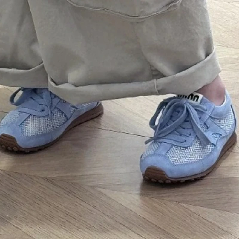 Otoño niños niñas cuero genuino Vintage encaje hasta zapatos de entrenamiento transpirables niños pequeños zapatos deportivos ligeros Aggan