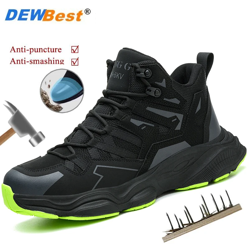 

New anti-smash and anti-puncture insulating shoes safety protection shoes breathable safety shoes for men spot wholesale