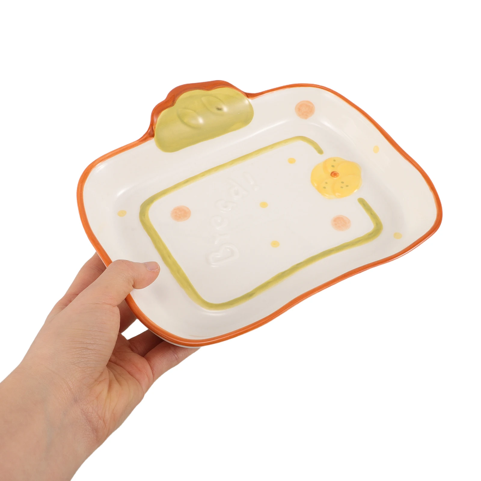 

Cute Bread Shaped Ceramic Plates Tableware for Dessert Cookies Bread Bowls Dining Table Decor Kitchen Centerpiece Photography