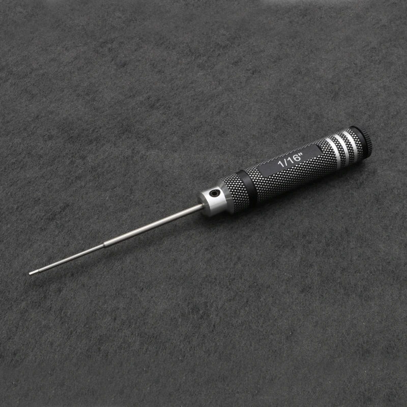 Model Repair Assembly Tools Hexagonal Screwdriver 0.05" 1/16" 3/32" 5/64" Metal Steel Hex Wrench with Total Length 177mm