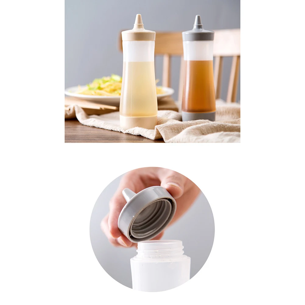 

3 Pcs Squeeze Bottle Condiment Dispenser Salad Dressing Tomato Accessories Food Safe Large Capacity Removable Head