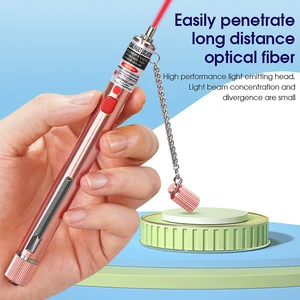 Fiber Optic Cable Tester, Visual Fault Locator, Pen Type, Red Light, Free Shipping, 10-50MW Optional, 30mW 10 Main Sales Active Fiber Identifier - №10