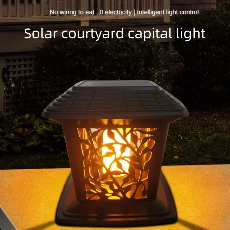 

Solar Decorative Flame Light, Waterproof, Outdoor Lawn, Landscape Atmosphere, Courtyard, Garden, Halloween, Christmas