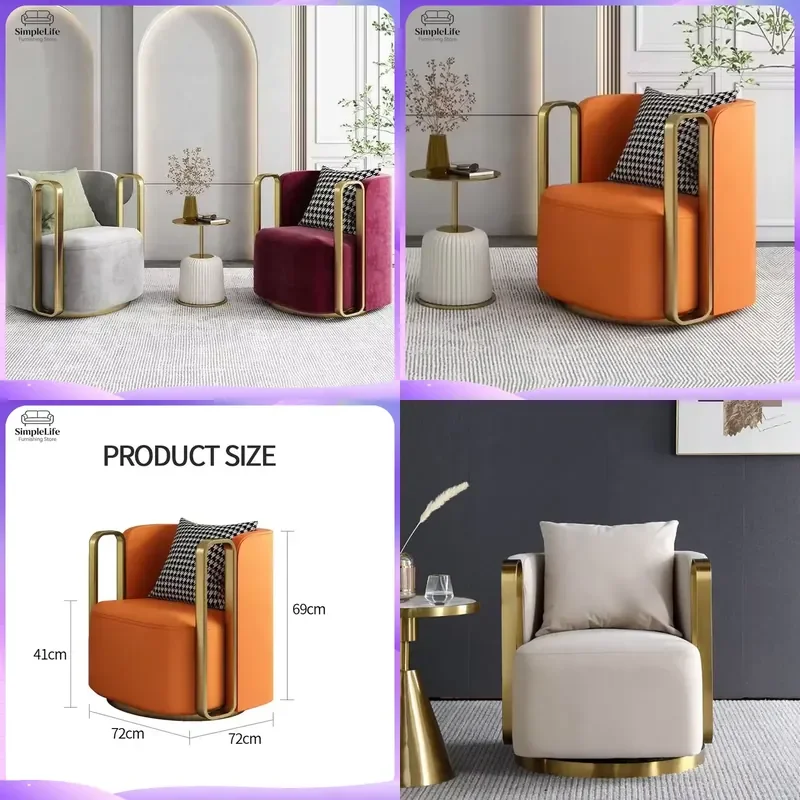 Cadeira de Escritório Moderna de Luxo Ergonômica com Encosto em Tela, Giratória, com Altura Ajustável e Suporte Lombar para Home Office