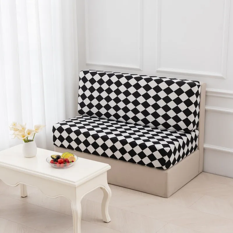 Elastic Printed RV Dinette Sofa Cushion Cover Bar Cafe Armless Couch Slipcover Rv Camper Car Bench Seat Cover Sofa Protector