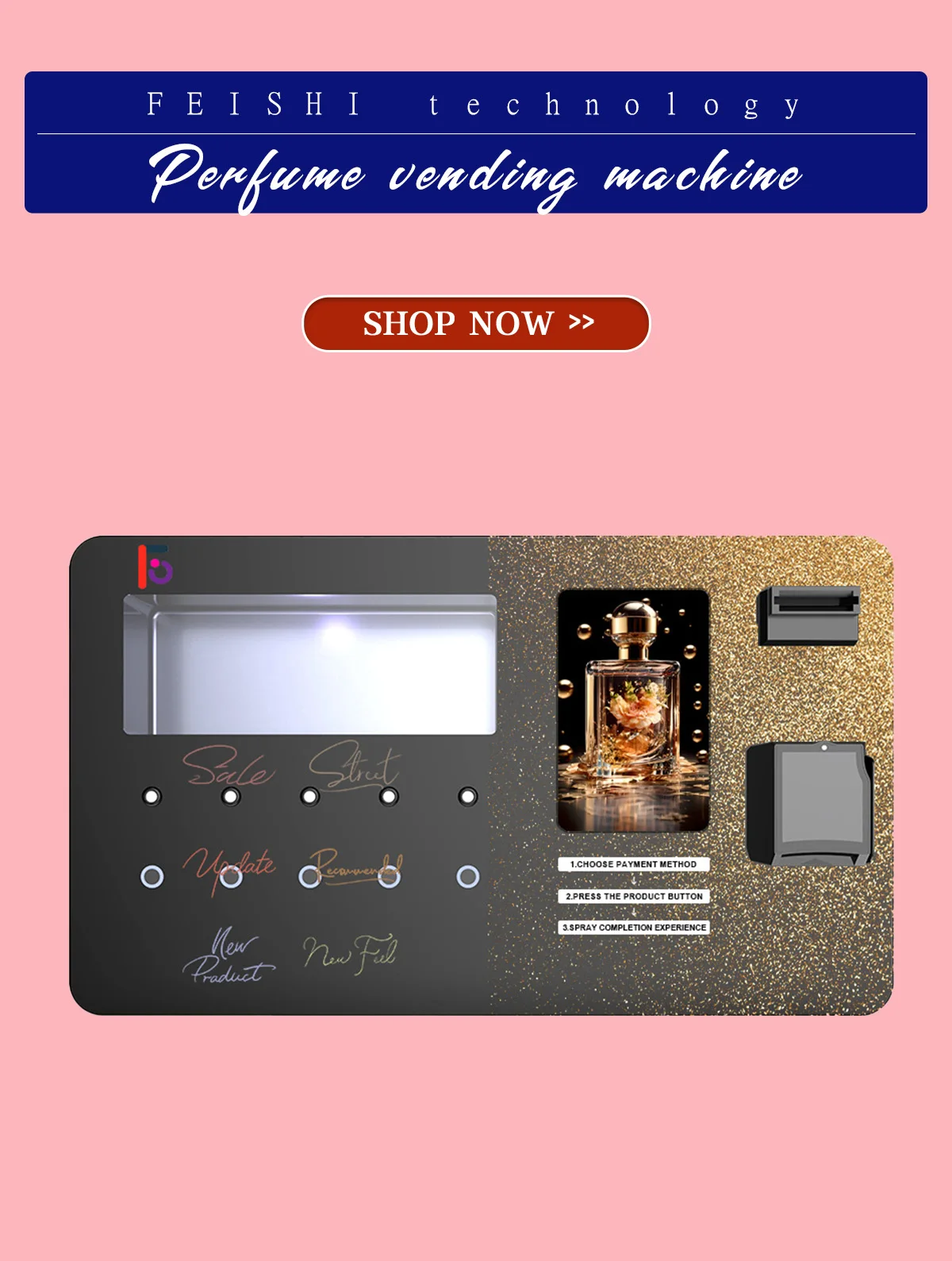 آلة بيع رذاذ العطور الخارجية الأوتوماتيكية آلة طلاء الرش الداخلي مع رذاذ زجاجة ناشر العطور #6