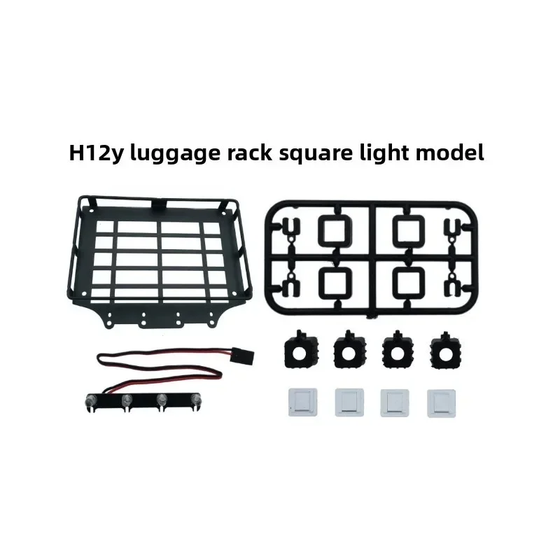 

Mjx H12y 1:12 Scale Metal Led Roof Rack For Rc Crawler/Off-Road Car, 4wd Upgrade Accessories (Rc Model Parts)