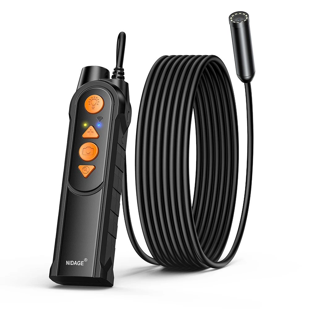 Auto Focus Wireless Drain Camera With Flashlight 12MP 3104P Waterproof 5G Wi-Fi Endoscope Inspection Bore Scope Cam PQ316
