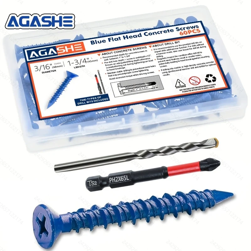 AGASHE 60pcs 3/16