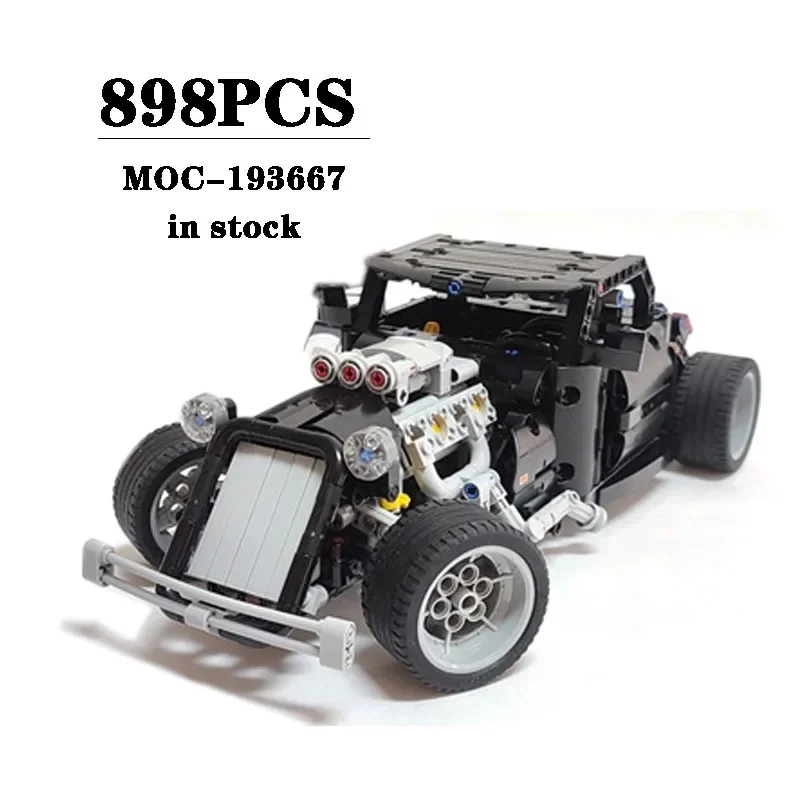 Building Block MOC-193667 Supercar Car 42111 Spare Construction Model Ornament 898PCS Children's Birthday Gift Christmas Toy