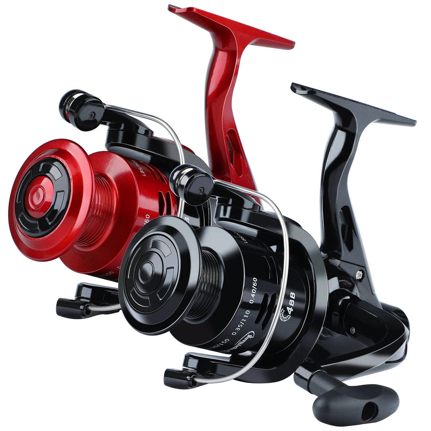 Sougayilang Spinnrolle 4000er Serie Ultraleichte Angelrolle 5,2:1 Übersetzungsverhältnis MAX Bremskraft 5KG Karpfenangel-Rolle Angelzubehör
