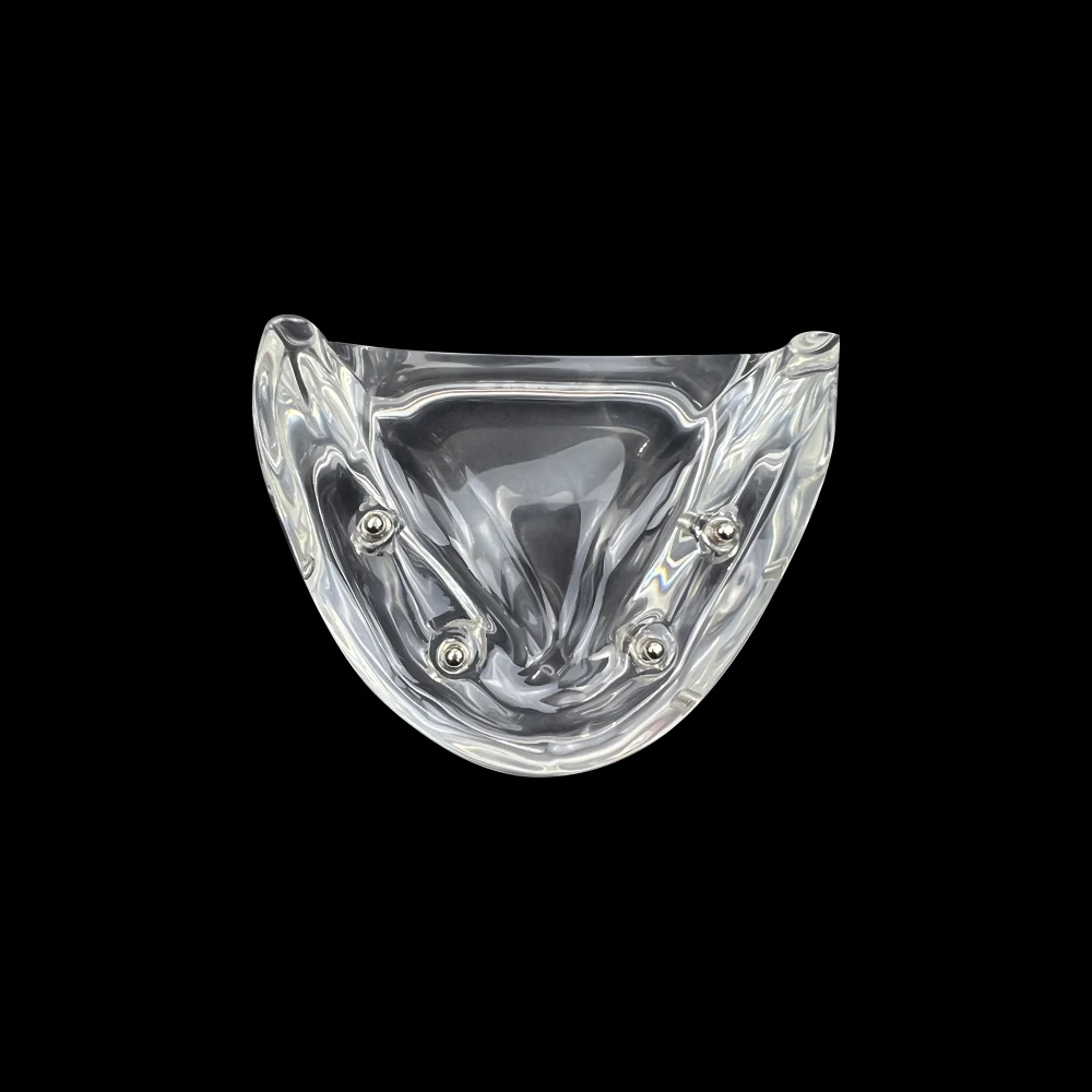 

1pcs Dental Implant Teeth Model Transparent Lower Jaw Type Overdenture Model With 4 Restorable Screws for Researching Medical
