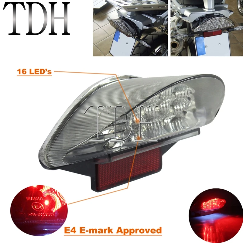 

Motorcycle Rear Turning Tail Light LED Brake Stop Lamp For BMW F650 F650GS F650ST F800S F800ST R1200GS LED Emark E4 Taillights