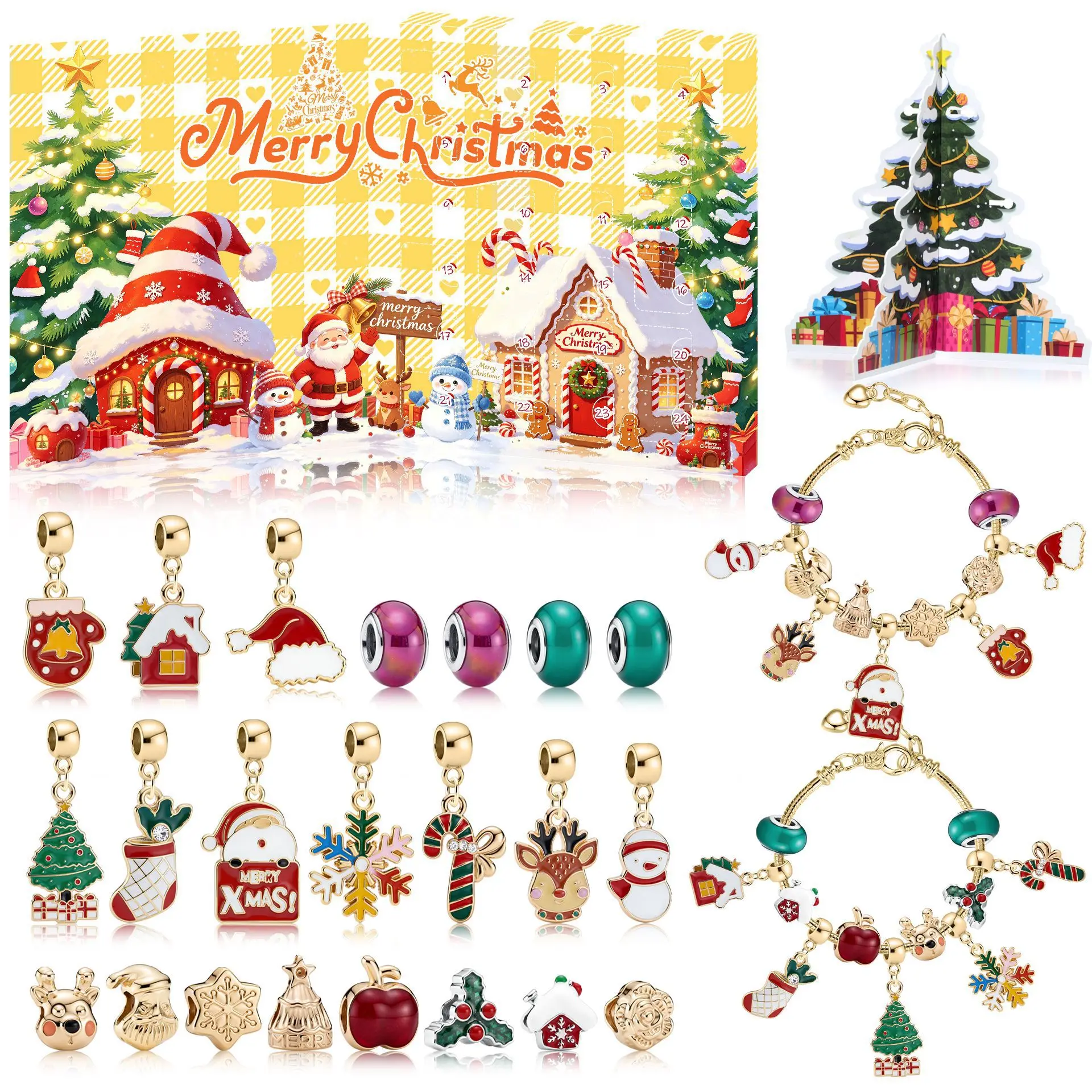 Jewelry Making Advent Calendar - صندوق هدايا تقويم عيد الميلاد للعد