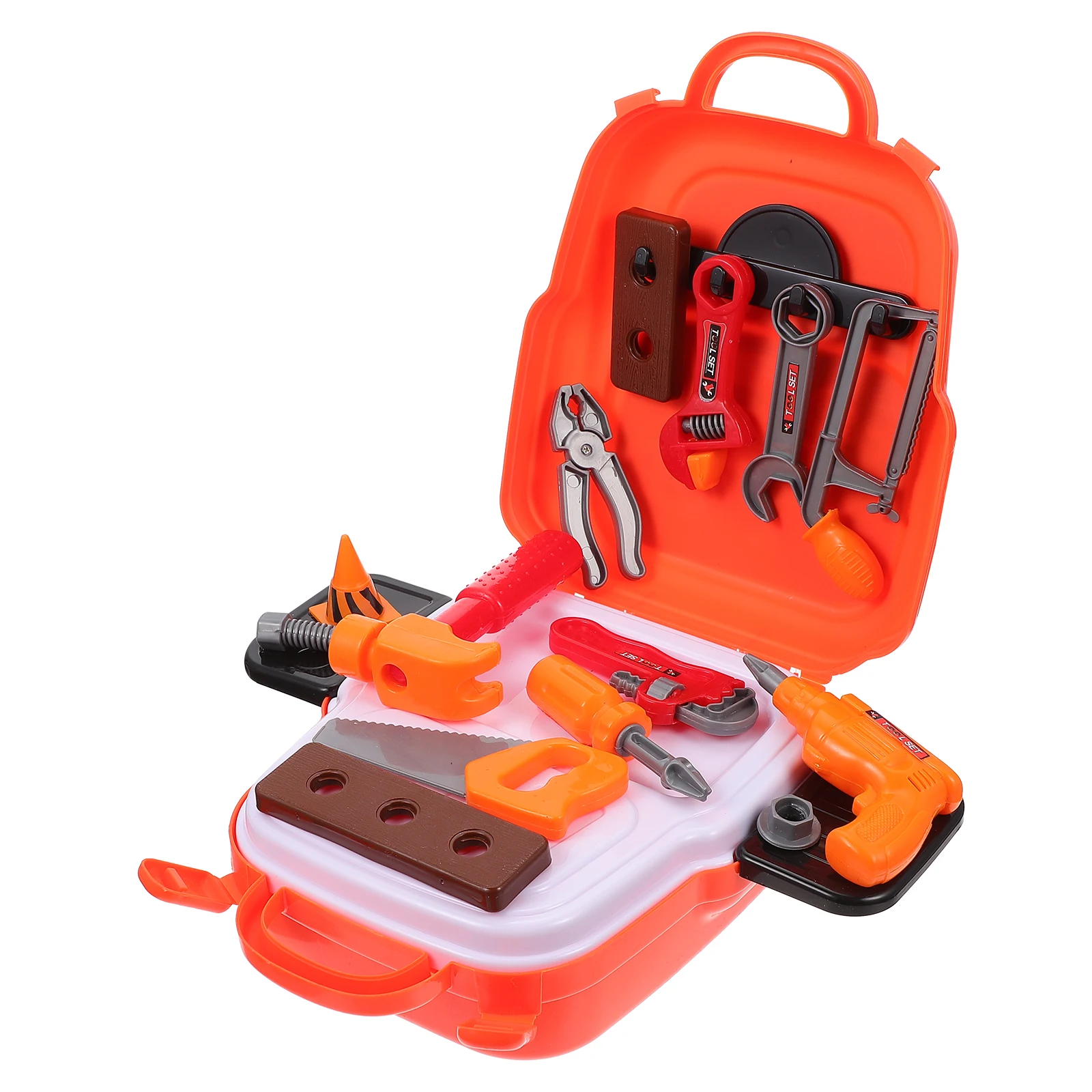 Strumento di riparazione Zaino Giocattoli Manutenzione in plastica Kit per ragazzi Simulazione Strumenti di riparazione per bambini Set di giocattoli sicuri Educativi per bambini