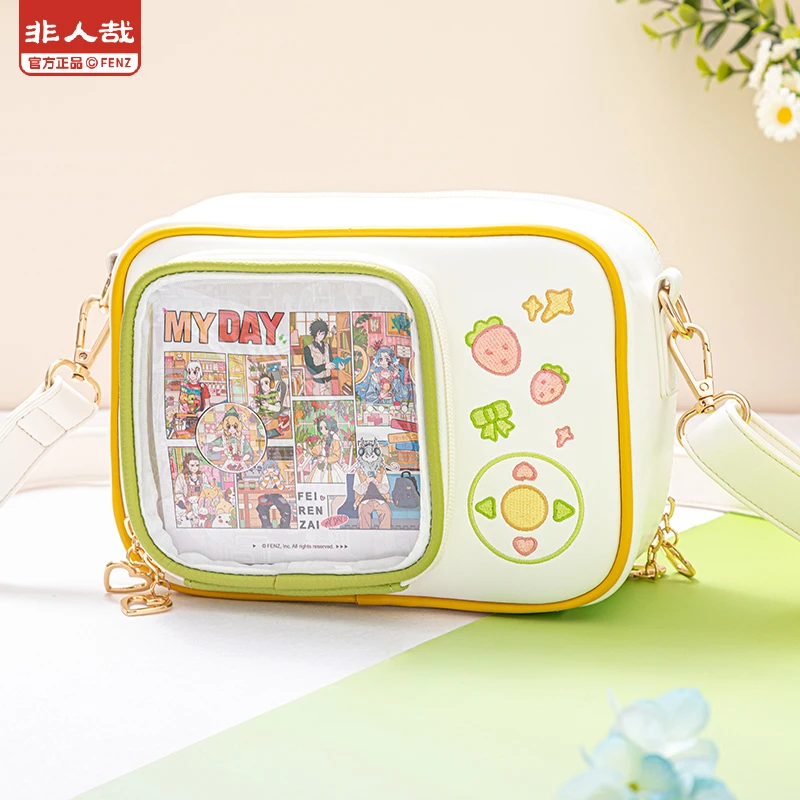 

Official Fei Ren Zai MY DAY Series Camera Shape Ita Bag Large Capacity Shoulder Bag Anime Badge Display Backpack Cute Gift