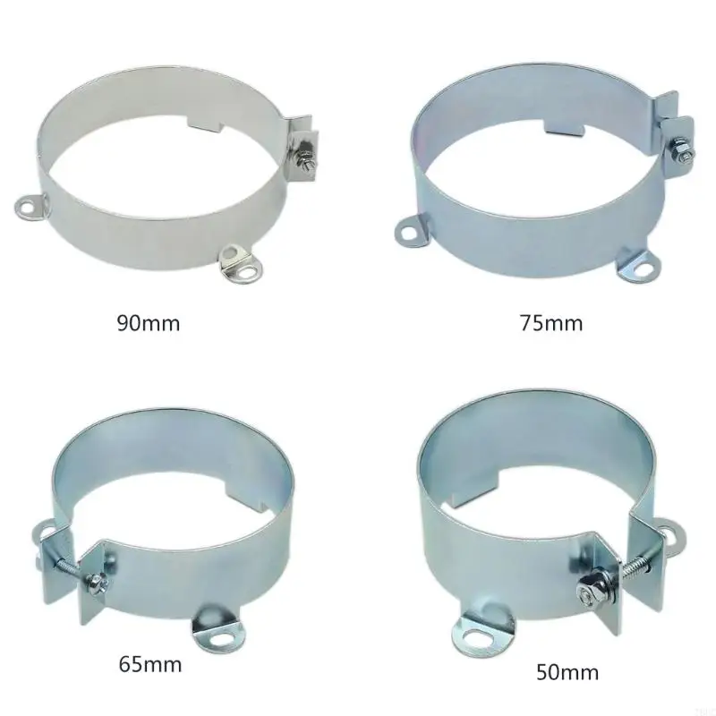 T8UC Capacitor Clamp Durable Capacitor Bracket Clamp Holder Clap 50mm 65mm 75mm 90mm Mounting Clip 2Pcs/Set