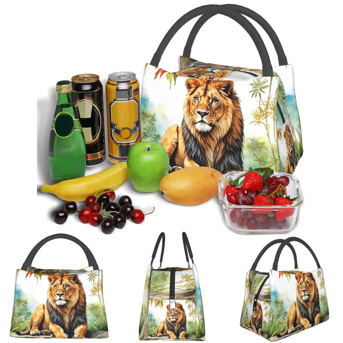 bolsa-termica-portatil-leve-para-almoco-com-estampa-de-leao-na-floresta-grande-capacidade-para-adultos-estudantes-viagens-piquenique
