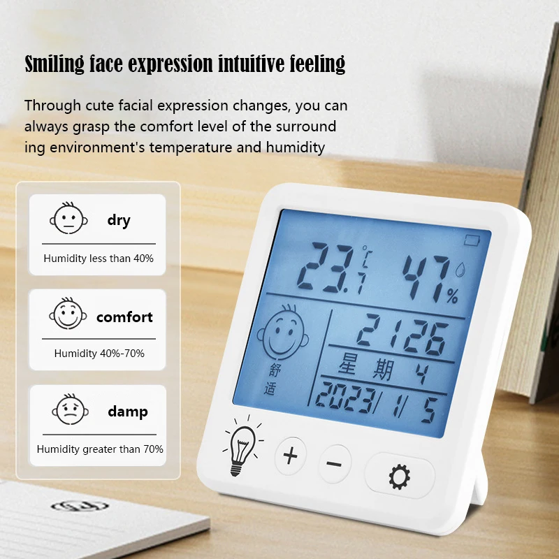 Mi Home Indoor Temperature Humidity Meter LCD Digital Thermometer Hygrometer Sensor Gauge Weather Station Smart Home 2023