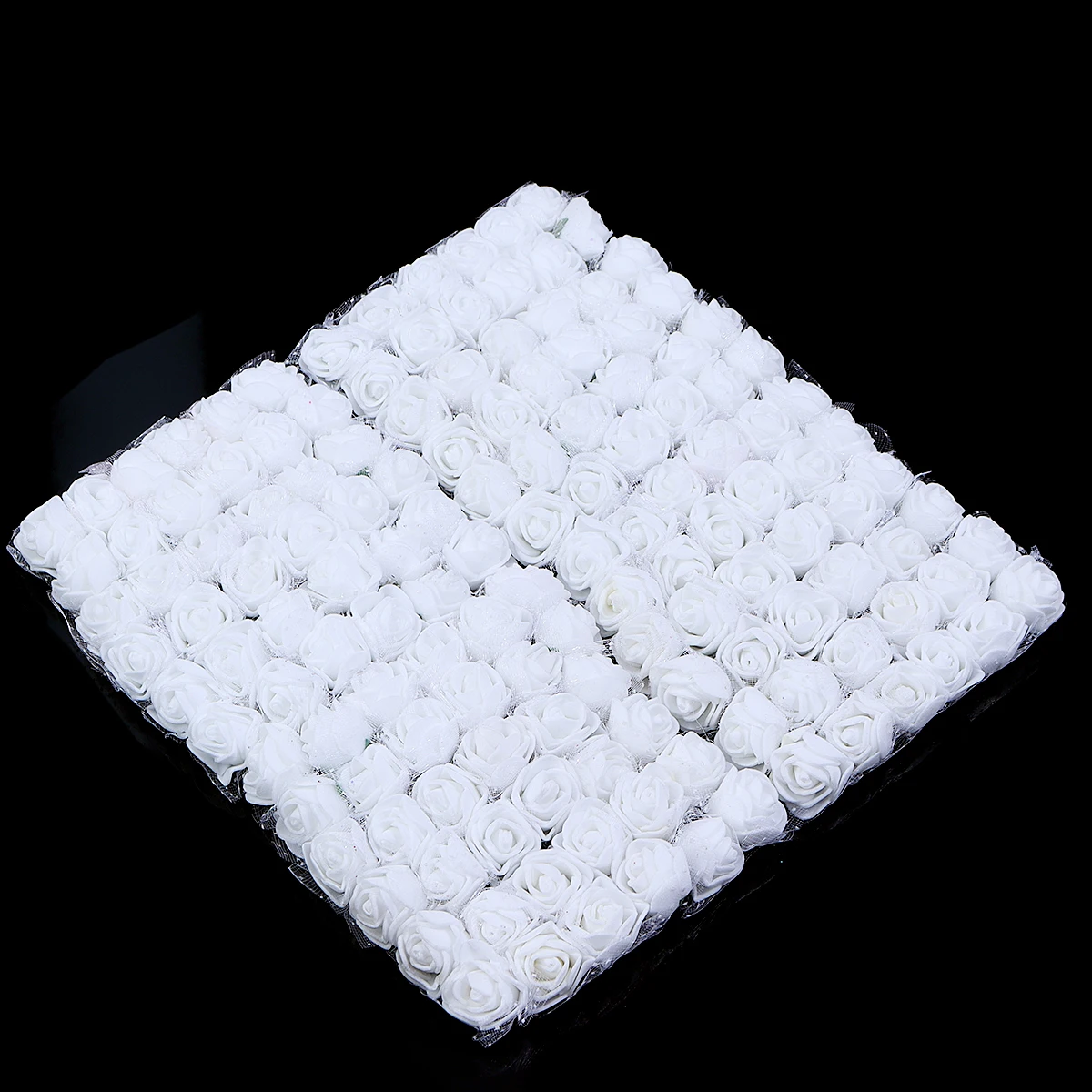 

144/288pcs 1.7cm Artificial Foam Rose Flowers PE Fake Flower Head for Home Room Dceor Wedding Party Scrapbook Supplies Christmas