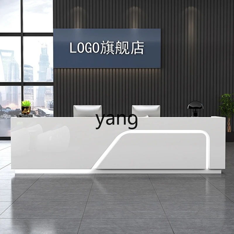 LH company reception paint bar table simple modern checkout page