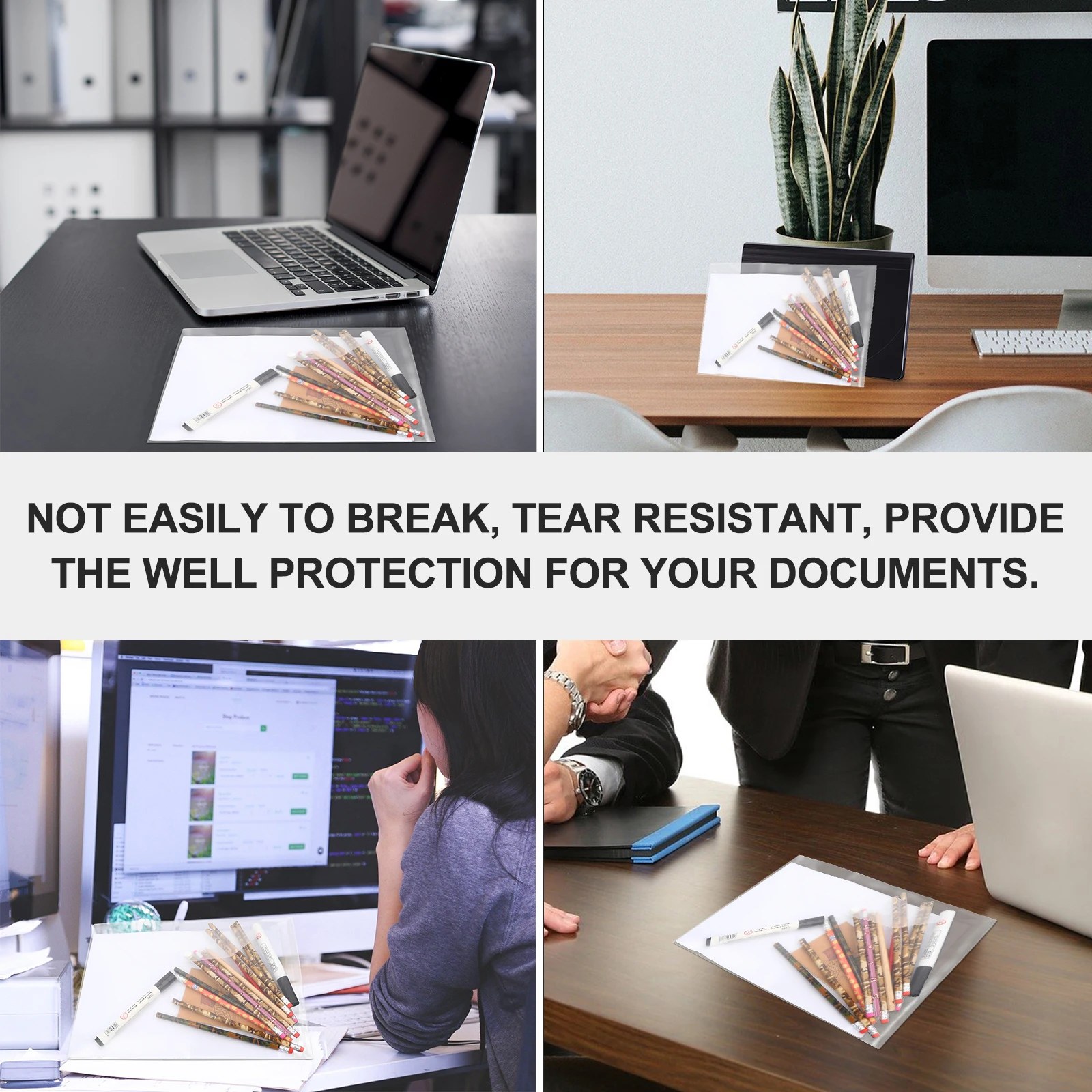 

10 шт. пластиковые сумки для документов, держатель для папок с файлами, легкий прозрачный чехол для хранения файлов для офиса, документов формата А4