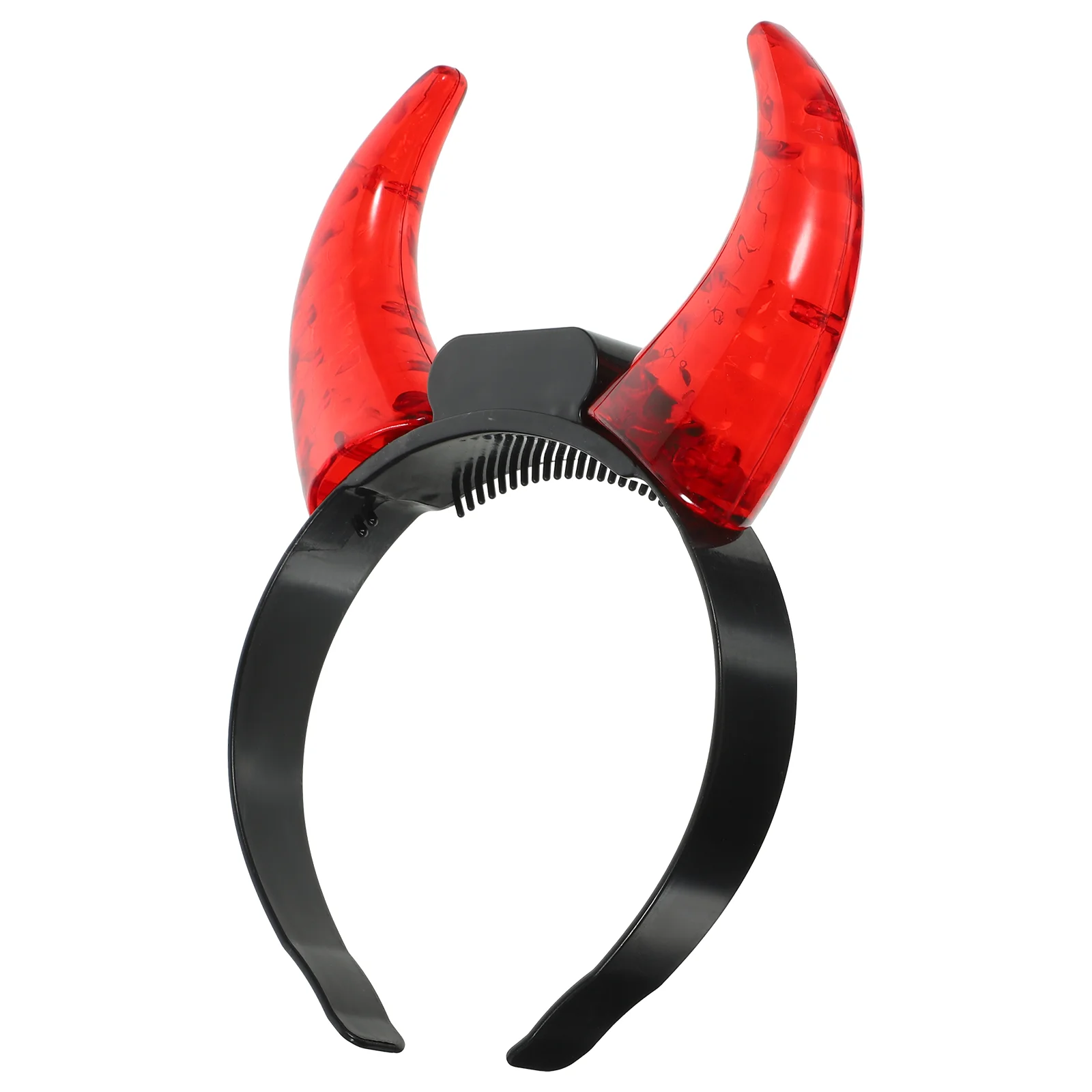 

Demon Horn Headband Hairband Accessories Delicate Costume Headdress Decorative Electronic Components Luminous Festival