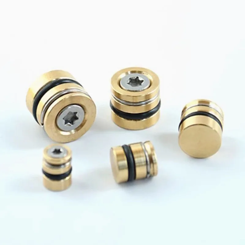 10PCS Z9425 Brass Water Stopper Bolt, Injection Mold Cooling Circuit Plug Fitting