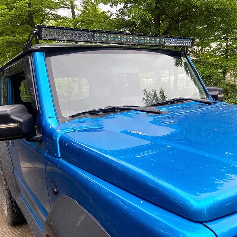 

Новое поступление, кронштейн светодиодной панели на крышу автомобиля для Suzuki Jimny 2019-2022 JB64 Sierra JB74W 52 дюйма 4X4 Offroad, внешние аксессуары