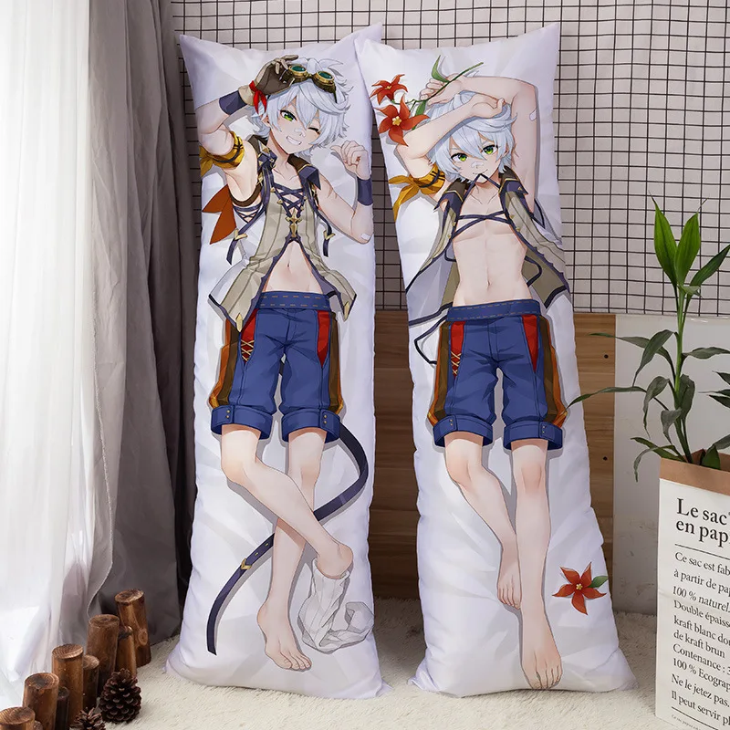 Anime Game Dakimakura Genshin Impact Bennett Hing Body Taie d'oreiller, Otaku, Taie d'oreiller sans remplissage, Cadeau pour petite amie