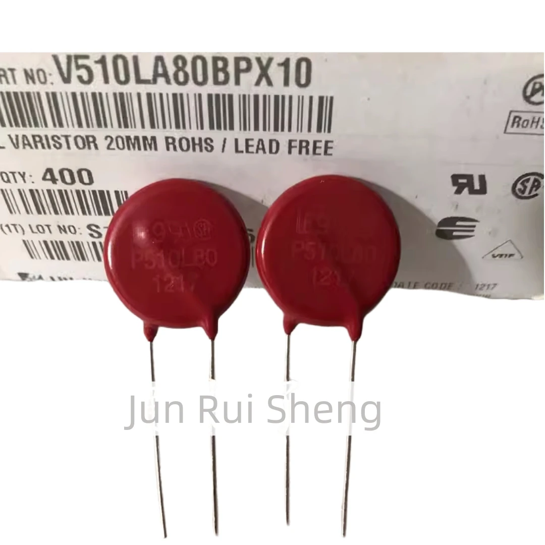 5/10/20PCS Original Litteifuse For V510LA80CP P510L80C Red Varistor 820V 10KA DISC 20MM Rheostat AC510 DC738 120pF MOV  P510L80