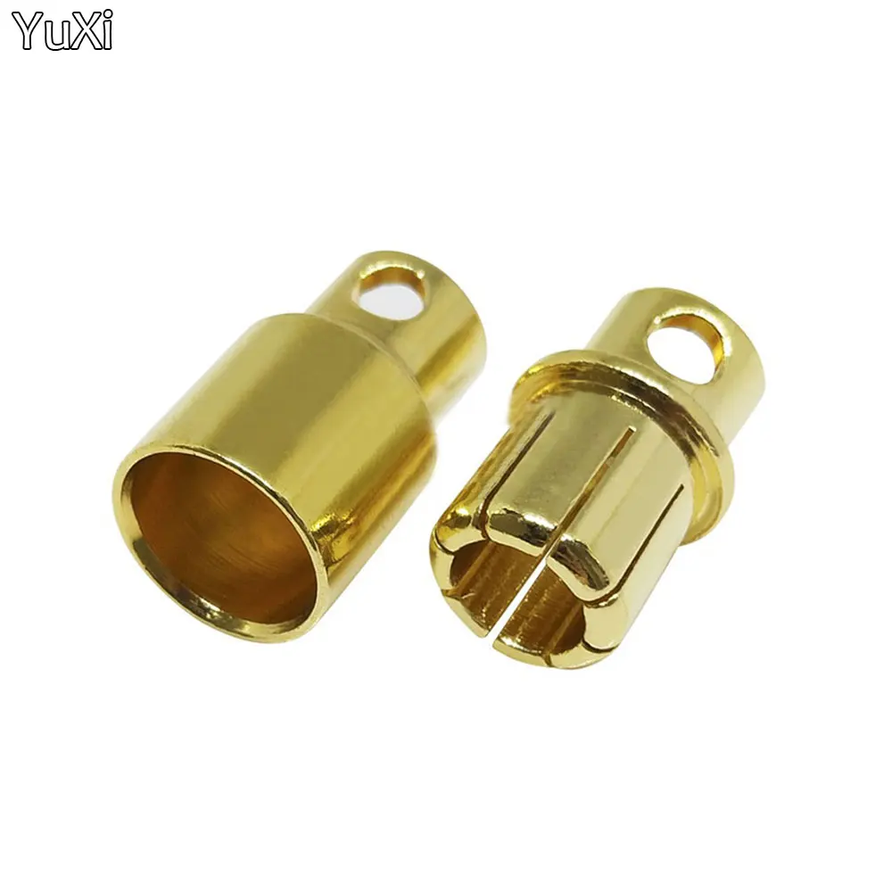 YUXI 1PCS 8MM RC Battery Gold-plated Bullet Banana Plug High Quality Male Female Bullet Banana Connector