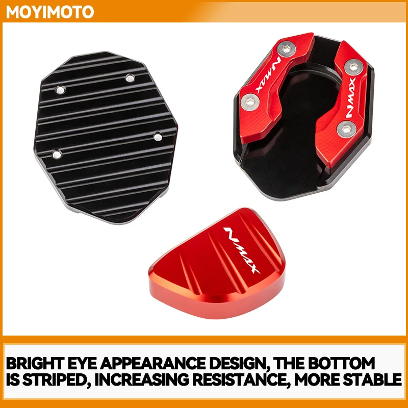 Motorfiets Accessoires Zijstandaard voor YAMAHA NMAX 155 N MAX NMAX 155 125 NMAX 125 Kickstand Plaat Uitbreiding Ondersteuning Voet Pad Base