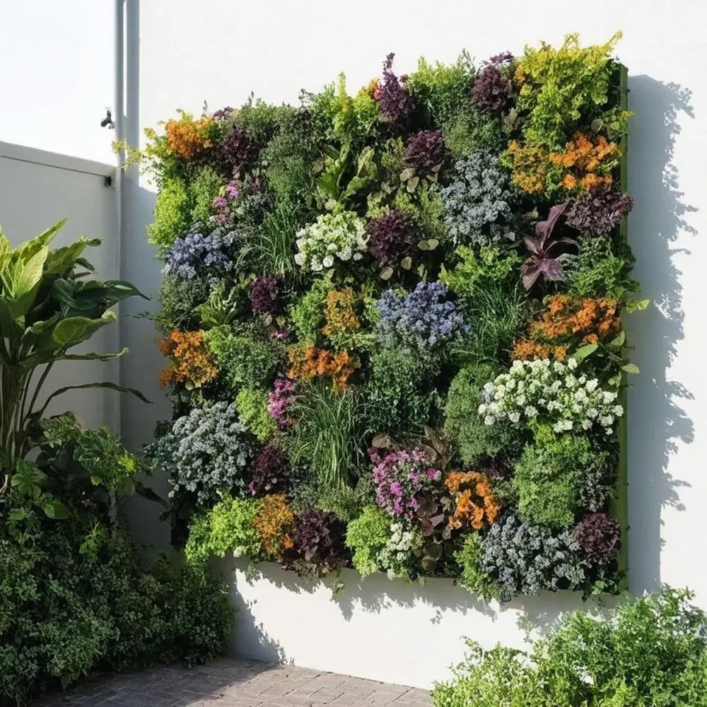 

36 kets Living Wall Planter Indoor, Sel Watering Wall Hanging Planters or Outdoor Plants Stackable, Cascading Veal Planter Garde