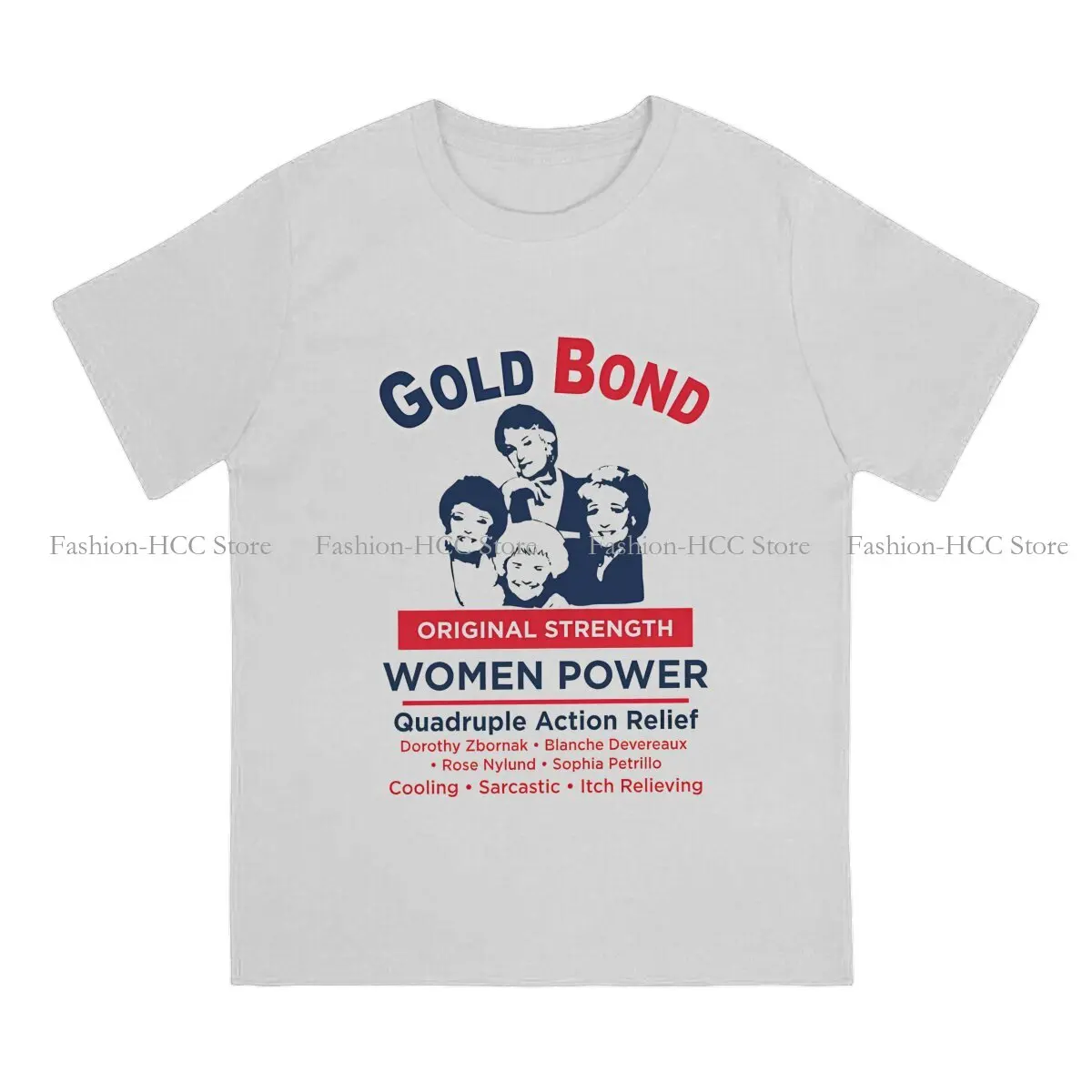 Gold Bond Label Newest Polyester TShirts Golden Girls Male Graphic Tops T Shirt Round Neck