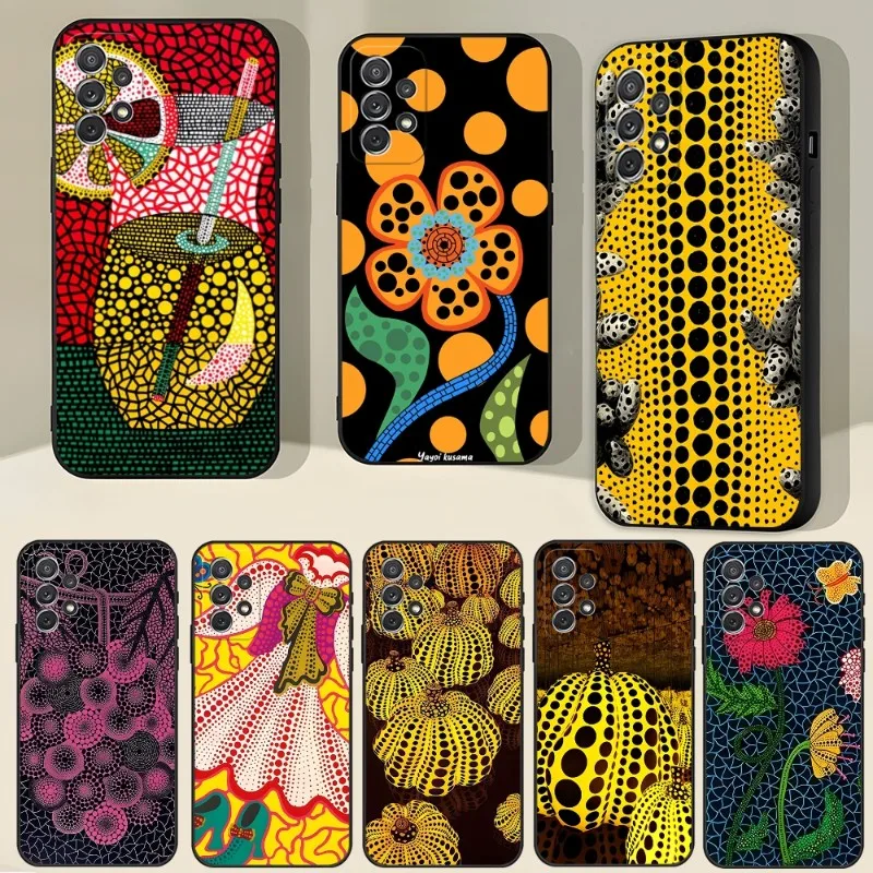 

Чехол для телефона Yayoi Kusama Art для Samsung Galaxy A13 A52 A53 A73 A32 A51 A23 A22 A12 A02s A20e A40 A50 A21 A72 A70 Cover