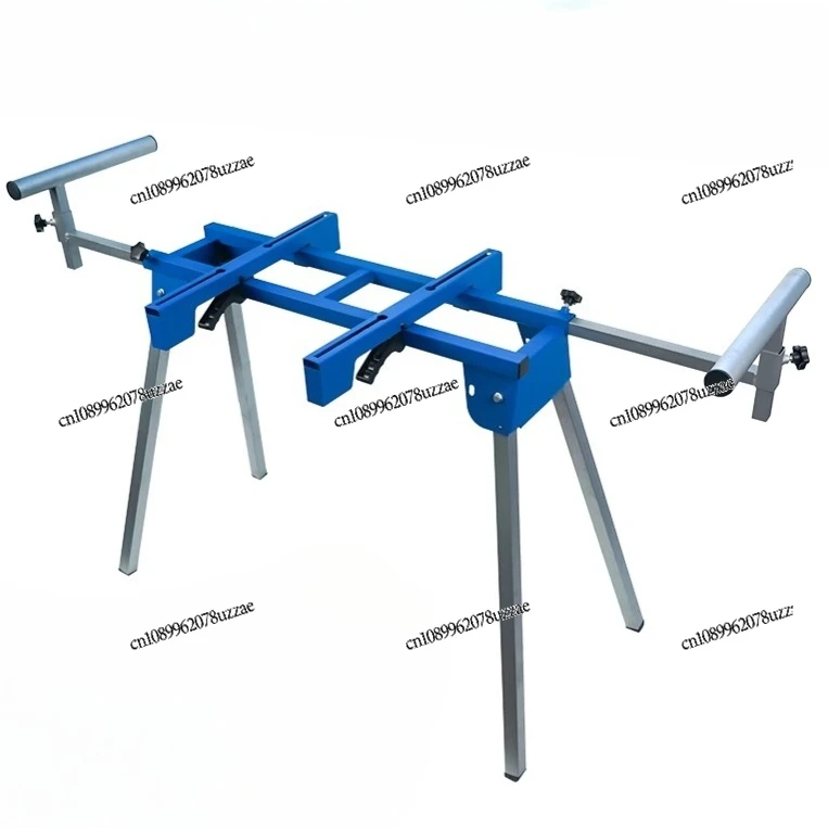 

Portable Miter Saw Stand with Folding Table for Woodworking, Adjustable Drill Mount, Mobile and Lightweight