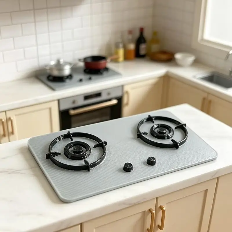 Miniature Gas Stove Model Safe Smooth Edge 1:12 Scale for Dollhouse Kitchen Kids Pretend Play Sand Table