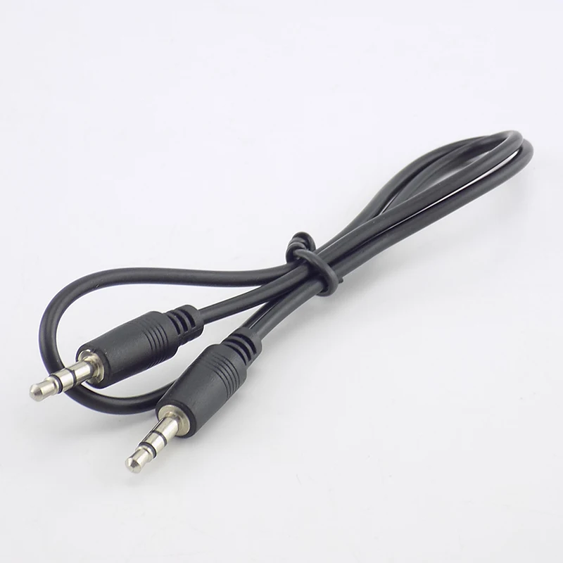 3.5mm Stereo Male to Male Plug Connector Adapter Cables Audio Aux Extension Cable Cord Conversion Line For TV Computer