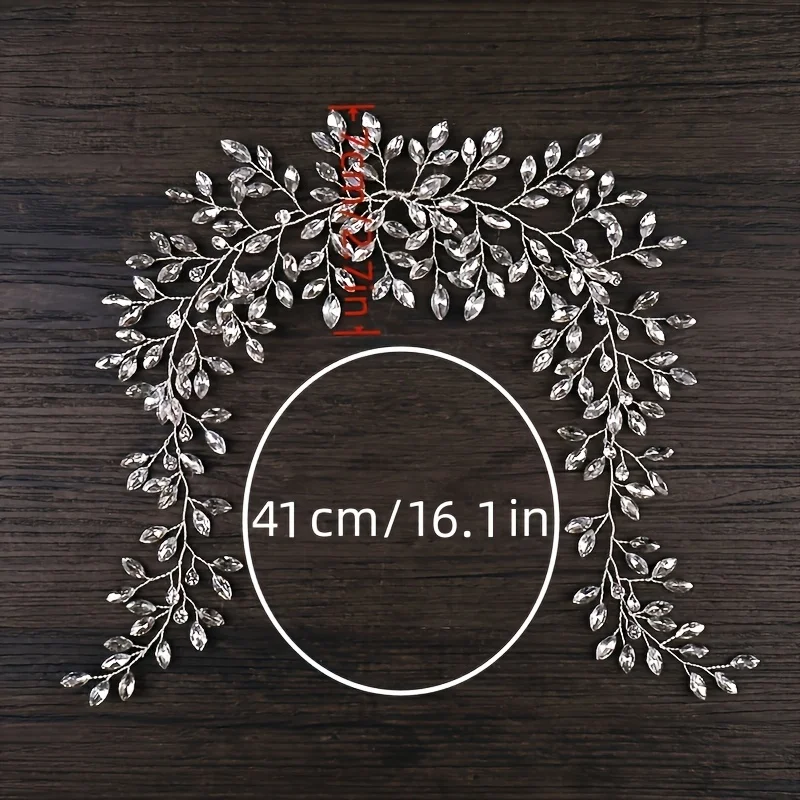 หรูหราสีเงินคริสตัล Tiara สําหรับเจ้าสาว Rhinestone เจ้าสาวงานแต่งงานอุปกรณ์เสริมผมเครื่องประดับแถบคาดศีรษะ Hairband