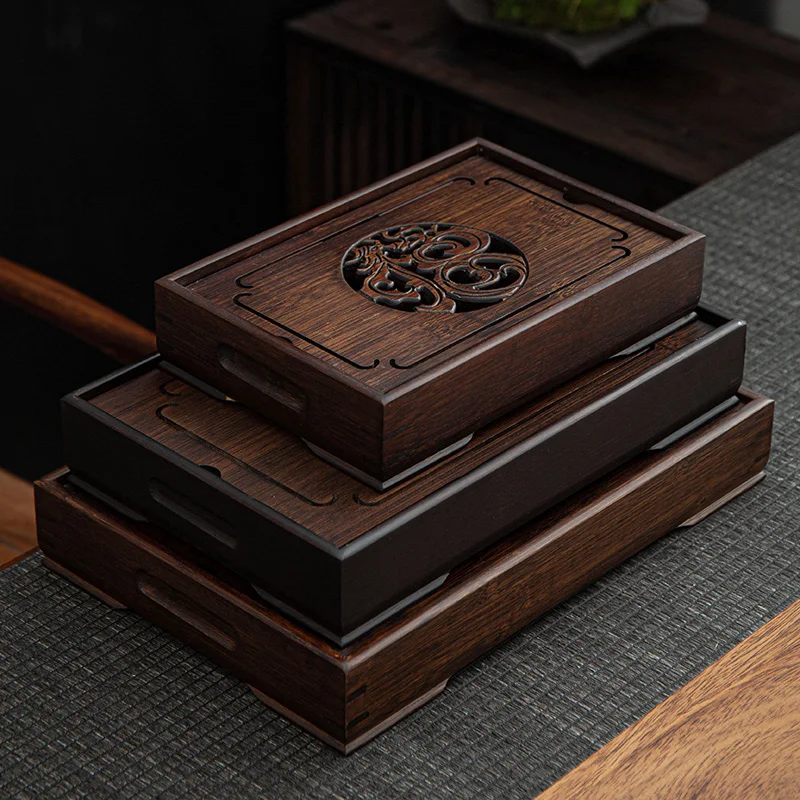 Savings Tea Tray Household Drainage Tea Table New Chinese Style Dry Soaking Table Small Kung Fu Tea Sea Tea Tray