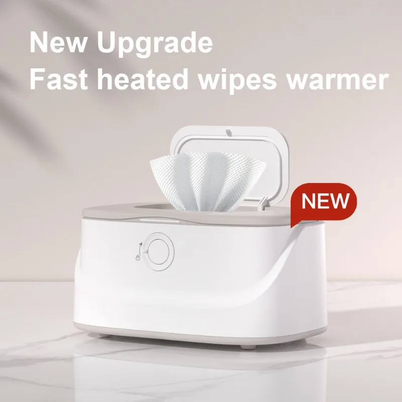 Baby Wipe Warmer with Night Light 3 Temperature Control Wipe Warmer and Baby Wet Wipes Dispenser Large Capacity Wipes Warmer