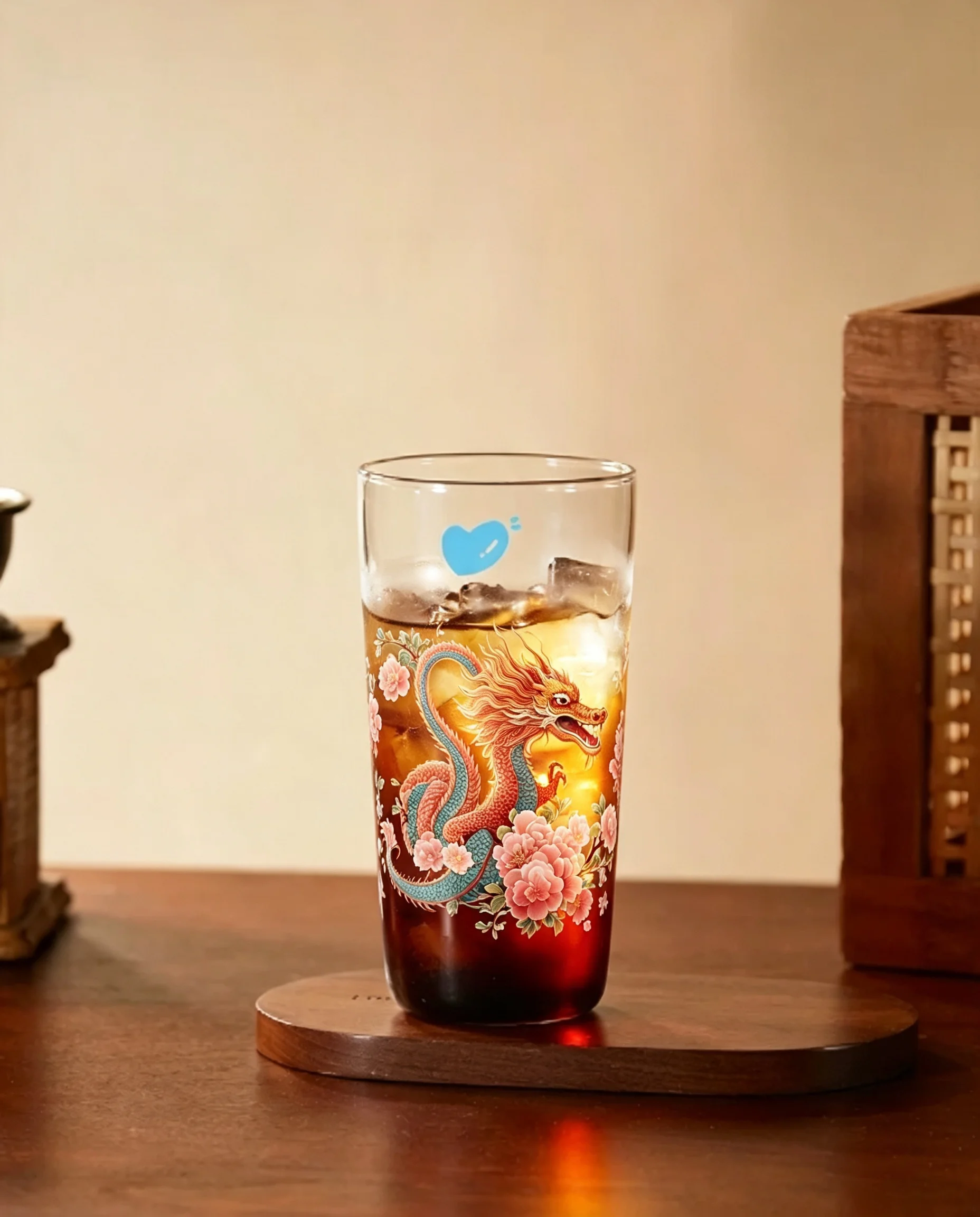 5  Sheets Chinese Lucky Dragon UV DTF Cup Wraps For Glass Cups DIY Waterproof Rub On Transfer Stickers
