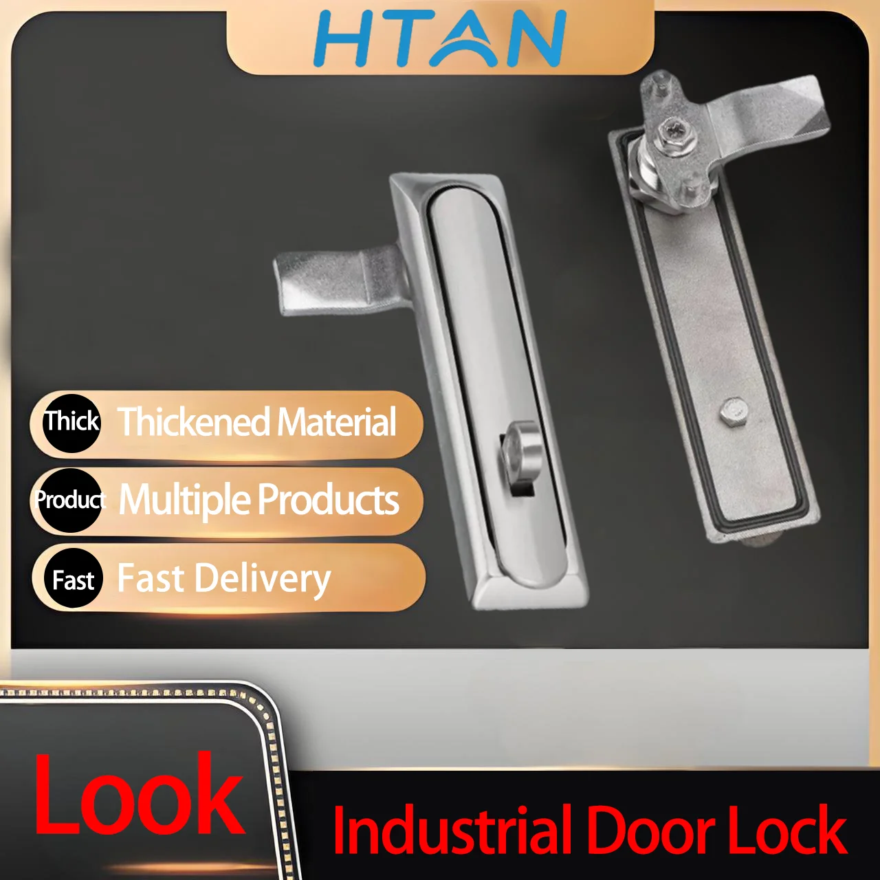 

Stainless Steel Padlock Industrial Electrical Machinery Equipment Distribution Cabinet Interior Door Flat Lock