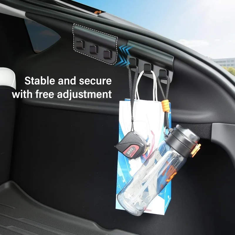 Trunk Hooks Designed for for Model Y Juniper Variants,Handy for Organizing Shopping Bags, Other Small Belongings Within The Car