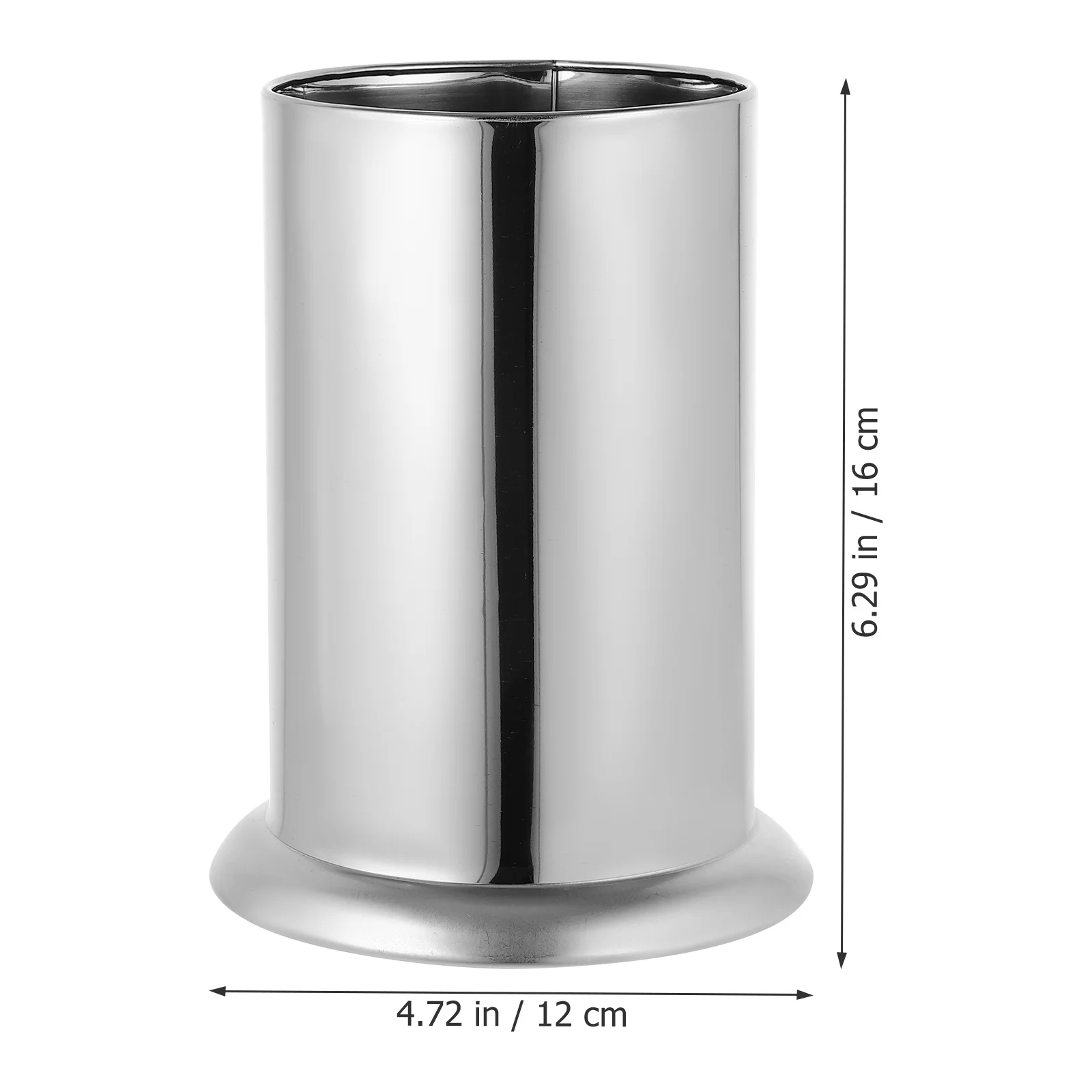 

Stainless Steel Cutlery Holder Multipurpose Countertop Utensil Organizer For Kitchen Bar Restaurant Straw Storage Bucket