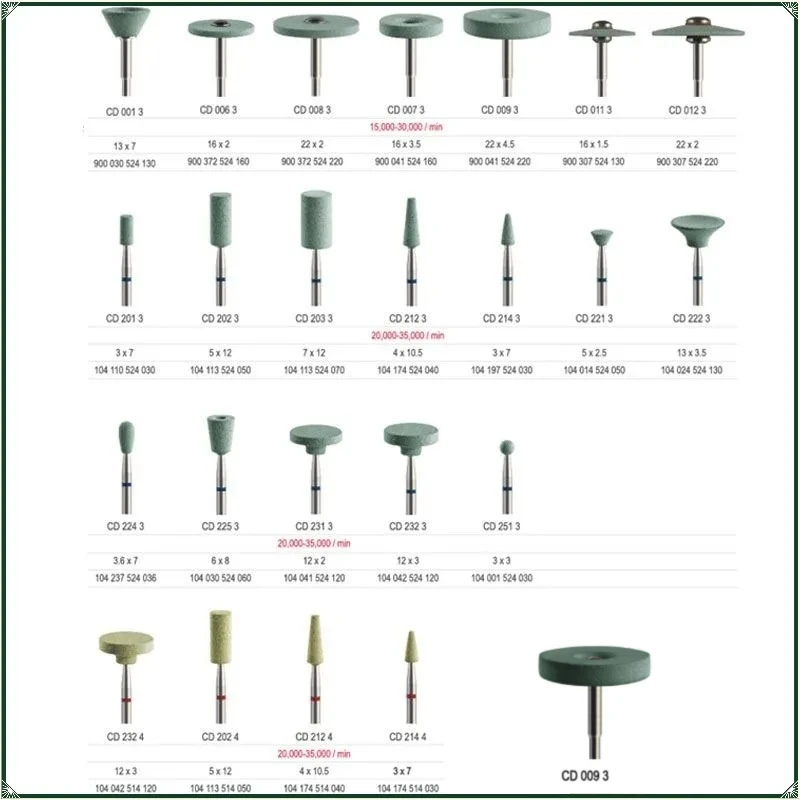 CD Dental Ceramic Grinders Diamond Polishing Drills Diamond Grinding Wheels Zirconia Dental Materials Dental Laboratory Drills