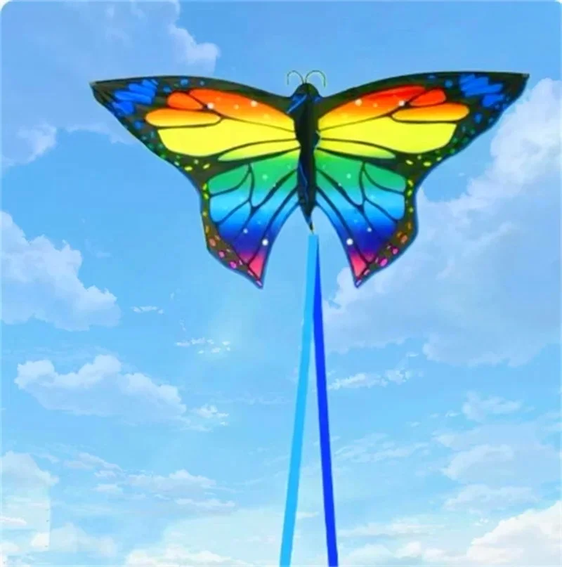 จัดส่งฟรีผีเสื้อ kites สําหรับเด็ก kites string line ผ้าไนลอน ripstop ของเล่นสนุกเกมกลางแจ้ง flying bird kites papa
