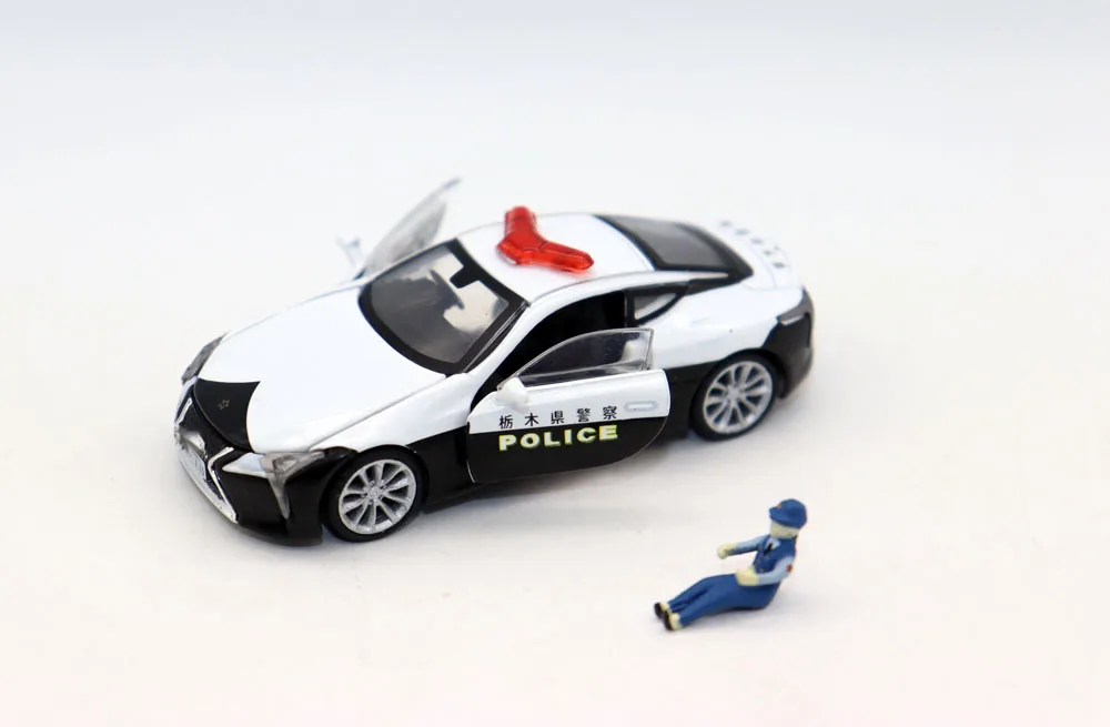 New ERA 1:64 LC500 Tochigi PoliceCar Diecast Alloy Toys Simulation Model For Collection gift